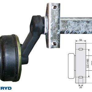 Axel Knott 1350kg 200x50/1700/2150/5x112 - inkl. frakt