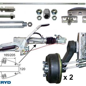 Axelpaket Knott Boggi 3000kg 1500/2000/5x112 - inkl. frakt