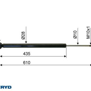 Påskjutsdämpare passar till AL-KO 2,8 VB CC=610