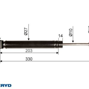 Påskjutsdämpare passar till AL-KO 251G utf. C / 251VB, 372641, CC=325
