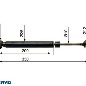 Påskjutsdämpare passar till AL-KO 251R/251S -1993, 355338, CC=330