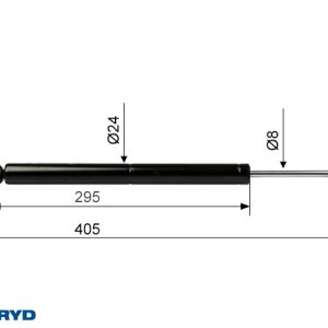 Påskjutsdämpare BPW ZAF 1,0-3 CC=405