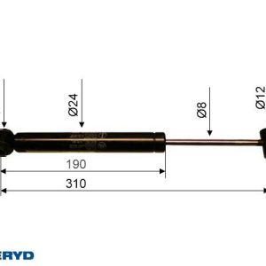 Påskjutsdämpare ZAF 2,0-2 CC=310