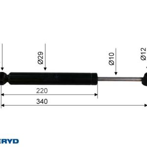 Påskjutsdämpare passar till ZAF 2,8-2 + 3,0-3 CC=340