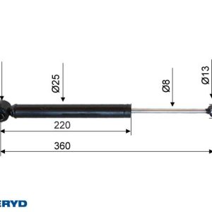 Påskjutsdämpare Hahn AER-2K 20.1 S54 CC=360
