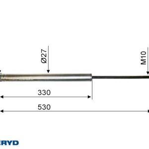 Påskjutsdämpare Knott KF/KR/KRV 7,5 CC=530