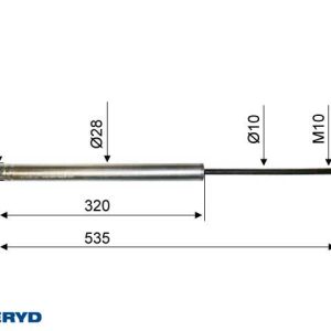 Påskjutsdämpare passar till Avonride Knott KF25A, KFG27, KV20HV CC=535