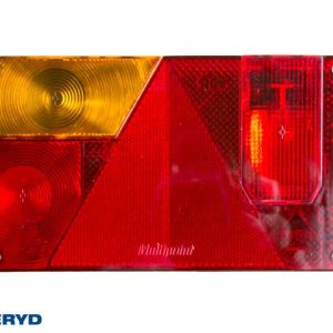 Baklampa Aspöck Multipoint Vä 240x140x52 reflex, skyltbelys, dimljus. Bajonettansl. 5-pol.