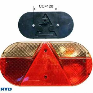 Baklampa Jokon Hö 283x135x60 med reflex bajonettanslutning   6(5)-pol.