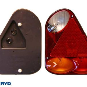 Baklampa passar till Jokon Ear Hö 220x175x56 med backljus, bajonettanslutning 5-pol.