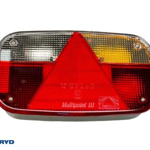 Baklampa Aspöck Multipoint III Hö 244x138x60 med backljus, bajonettansl. 5-pol, m glödlampor