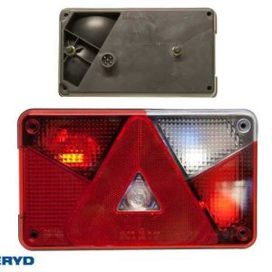 Baklampa Aspöck Multipoint 5 Hö 238x140x55, bajonettanslutning 5-pol.