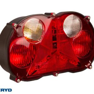 Baklampa Radex 8500 vattentät Vä 240x140x90 med backljus,dimljus bajonettanslutning