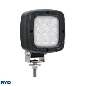 LED Arbetslampa svart hölje 100x100x74, skruvfäste