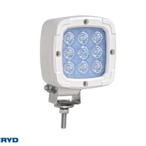 LED Arbetslampa vitt hölje 100x100x74, skruvfäste