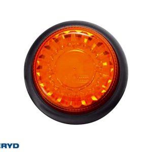 LED Varningslampa gul. Skruvmontering. Kabel 1,5m