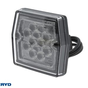 LED Backljus 99,7x92,7x30 , kabel 1m , 12V , 2 x M5 skruvanslutning, CC=45mm