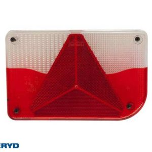 Reservglas Jokon Baklampa Hö 200x130x56 med triangelreflex och skyltbelysning. (till 3010053)