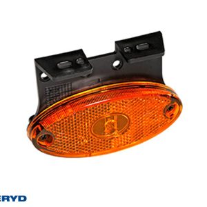 LED Sidomarkeringslykta Aspöck Flatpoint II 102x46x22mm gul 24V med P&R 1,50m Kabel