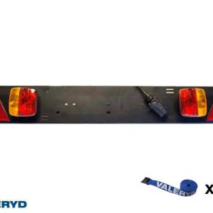 Ljusramp för cykelhållare Ajba 145x1050mm, 7-pol stickkontakt, 1,5m kabel