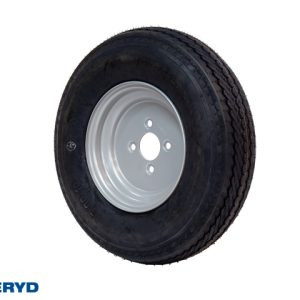 Hjul 5.00x10 4PR Bultcirkel 4x100 Centrumhål 57mm Offset 0 silver Max 325kg