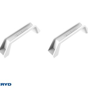 Handtag 180x35mm vit (2-pack)