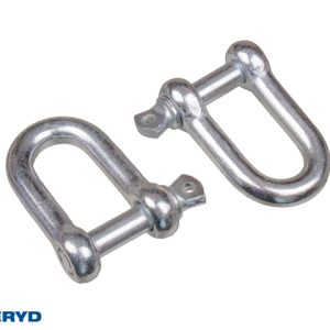 Schackel M10 rak galvaniserad (2-pack)