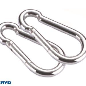 Karbinhake DIN5299 C 5x50mm, 45 Kg Rostfritt stål (2-pack)