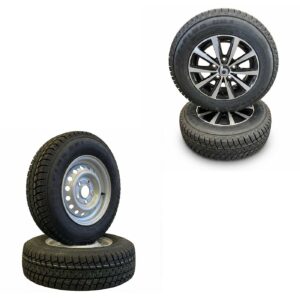 M/S däck med fälgar till släpvagn - (Friktion - Året runt däck)