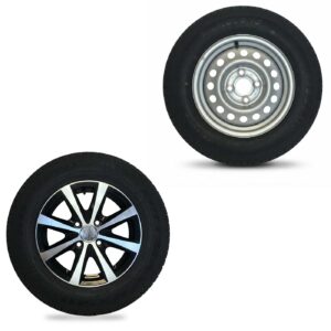 Sommardäck med fälgar till släpvagn